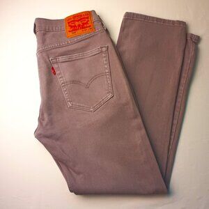 Men's Levi's 514 Straight Fit Jeans Size 30x30 Grey Color